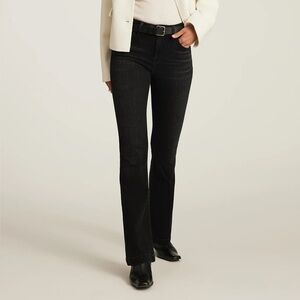 Mavi Sydney High Rise Flare Jeans Washed Black Size 25